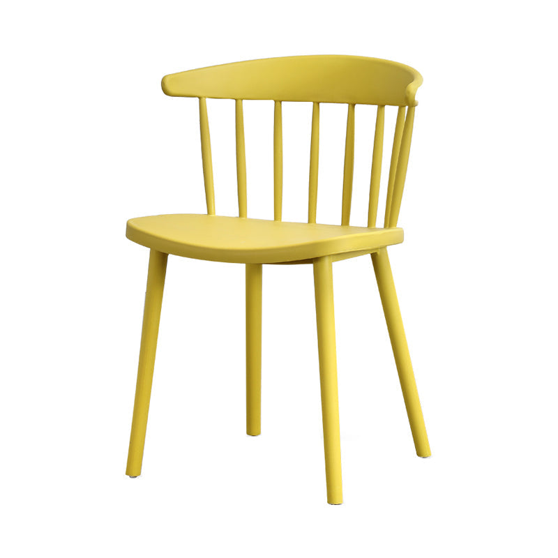 Contemporary Style Plastic Dining Armchair Windsor Back Side Chair for Home Ginger 1 Piece Clearhalo ' kitchen&dining_furn' 'Dining Chairs' 'Dining Tables & Seating' 'dining_chair' 'furn' 'furn_dining_chair' 'Furniture' 'furniture_dining_chair' 'Kitchen & Dining Furniture' 'kitchen' 3541875