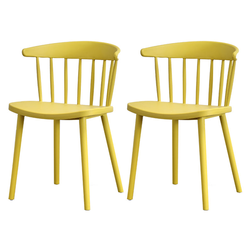 Contemporary Style Plastic Dining Armchair Windsor Back Side Chair for Home Ginger 2 Piece Set Clearhalo ' kitchen&dining_furn' 'Dining Chairs' 'Dining Tables & Seating' 'dining_chair' 'furn' 'furn_dining_chair' 'Furniture' 'furniture_dining_chair' 'Kitchen & Dining Furniture' 'kitchen' 3541876