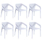 Contemporary Style Multicolor Dining Arm Chair Plastic Stacking Arm Chair White 6 Piece Set Clearhalo ' kitchen&dining_furn' 'Dining Chairs' 'Dining Tables & Seating' 'dining_chair' 'furn' 'furn_dining_chair' 'Furniture' 'furniture_dining_chair' 'Kitchen & Dining Furniture' 'kitchen' 3541898