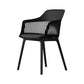 Nordic Style Plastic Dining Room Chair Windsor Back Side Chair for Home Use Black 1 Piece Clearhalo ' kitchen&dining_furn' 'Dining Chairs' 'Dining Tables & Seating' 'dining_chair' 'furn' 'furn_dining_chair' 'Furniture' 'furniture_dining_chair' 'Kitchen & Dining Furniture' 'kitchen' 3541925