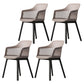 Nordic Style Plastic Dining Room Chair Windsor Back Side Chair for Home Use Grey 4 Piece Set Clearhalo ' kitchen&dining_furn' 'Dining Chairs' 'Dining Tables & Seating' 'dining_chair' 'furn' 'furn_dining_chair' 'Furniture' 'furniture_dining_chair' 'Kitchen & Dining Furniture' 'kitchen' 3541934