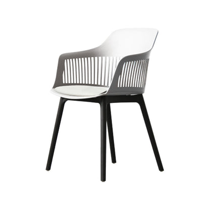 Nordic Style Plastic Dining Room Chair Windsor Back Side Chair for Home Use White 1 Piece Clearhalo ' kitchen&dining_furn' 'Dining Chairs' 'Dining Tables & Seating' 'dining_chair' 'furn' 'furn_dining_chair' 'Furniture' 'furniture_dining_chair' 'Kitchen & Dining Furniture' 'kitchen' 3541937