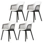 Nordic Style Plastic Dining Room Chair Windsor Back Side Chair for Home Use White 4 Piece Set Clearhalo ' kitchen&dining_furn' 'Dining Chairs' 'Dining Tables & Seating' 'dining_chair' 'furn' 'furn_dining_chair' 'Furniture' 'furniture_dining_chair' 'Kitchen & Dining Furniture' 'kitchen' 3541941