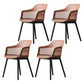 Nordic Style Plastic Dining Room Chair Windsor Back Side Chair for Home Use Brown 4 Piece Set Clearhalo ' kitchen&dining_furn' 'Dining Chairs' 'Dining Tables & Seating' 'dining_chair' 'furn' 'furn_dining_chair' 'Furniture' 'furniture_dining_chair' 'Kitchen & Dining Furniture' 'kitchen' 3541946