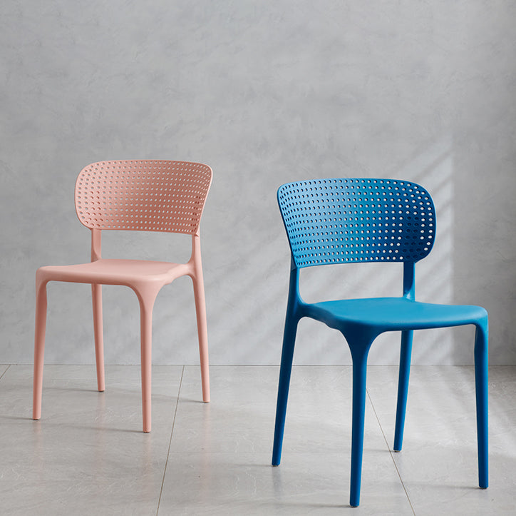 Plastic Contemporary RestaurantSide Chair Colorful Stacking Dining Chair Clearhalo ' kitchen&dining_furn' 'Dining Chairs' 'Dining Tables & Seating' 'dining_chair' 'furn' 'furn_dining_chair' 'Furniture' 'furniture_dining_chair' 'Kitchen & Dining Furniture' 'kitchen' 3541963
