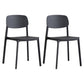 Plastic Contemporary RestaurantSide Chair Colorful Stacking Dining Chair Black Design 1 2 Piece Set Clearhalo ' kitchen&dining_furn' 'Dining Chairs' 'Dining Tables & Seating' 'dining_chair' 'furn' 'furn_dining_chair' 'Furniture' 'furniture_dining_chair' 'Kitchen & Dining Furniture' 'kitchen' 3541964