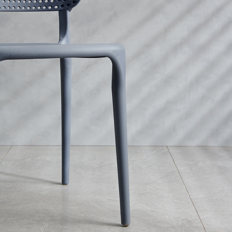 Plastic Contemporary RestaurantSide Chair Colorful Stacking Dining Chair Clearhalo ' kitchen&dining_furn' 'Dining Chairs' 'Dining Tables & Seating' 'dining_chair' 'furn' 'furn_dining_chair' 'Furniture' 'furniture_dining_chair' 'Kitchen & Dining Furniture' 'kitchen' 3541974