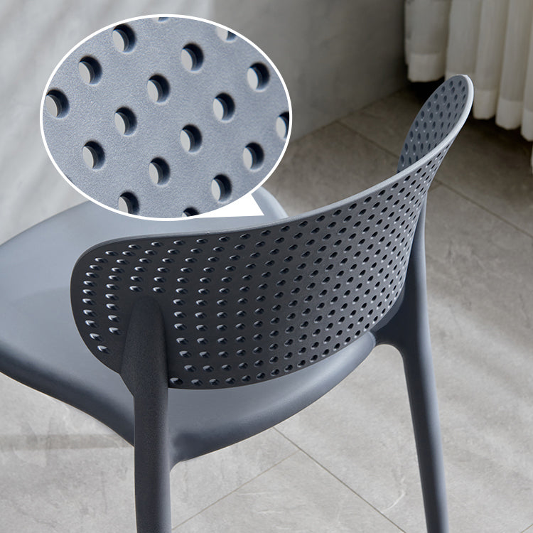 Plastic Contemporary RestaurantSide Chair Colorful Stacking Dining Chair Clearhalo ' kitchen&dining_furn' 'Dining Chairs' 'Dining Tables & Seating' 'dining_chair' 'furn' 'furn_dining_chair' 'Furniture' 'furniture_dining_chair' 'Kitchen & Dining Furniture' 'kitchen' 3541976