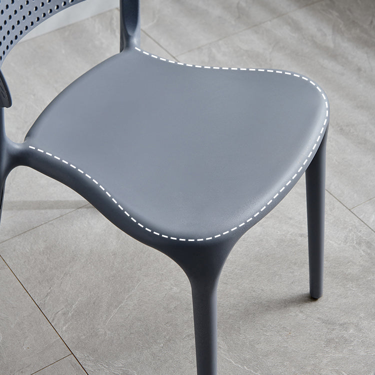 Plastic Contemporary RestaurantSide Chair Colorful Stacking Dining Chair Clearhalo ' kitchen&dining_furn' 'Dining Chairs' 'Dining Tables & Seating' 'dining_chair' 'furn' 'furn_dining_chair' 'Furniture' 'furniture_dining_chair' 'Kitchen & Dining Furniture' 'kitchen' 3541978