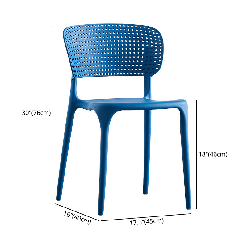 Plastic Contemporary RestaurantSide Chair Colorful Stacking Dining Chair Clearhalo ' kitchen&dining_furn' 'Dining Chairs' 'Dining Tables & Seating' 'dining_chair' 'furn' 'furn_dining_chair' 'Furniture' 'furniture_dining_chair' 'Kitchen & Dining Furniture' 'kitchen' 3541981