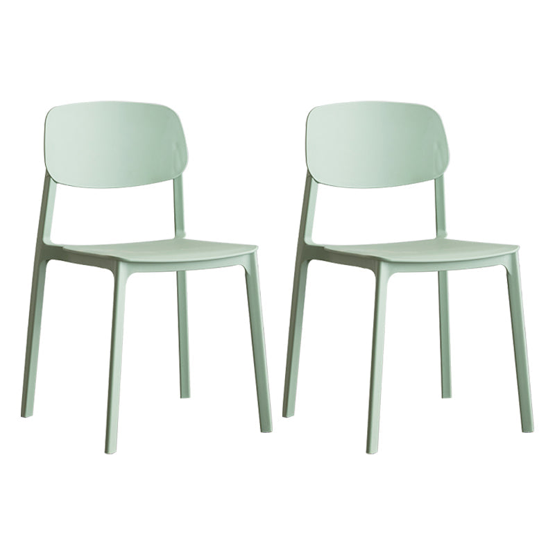 Plastic Contemporary RestaurantSide Chair Colorful Stacking Dining Chair Pea Green Design 1 2 Piece Set Clearhalo ' kitchen&dining_furn' 'Dining Chairs' 'Dining Tables & Seating' 'dining_chair' 'furn' 'furn_dining_chair' 'Furniture' 'furniture_dining_chair' 'Kitchen & Dining Furniture' 'kitchen' 3542016