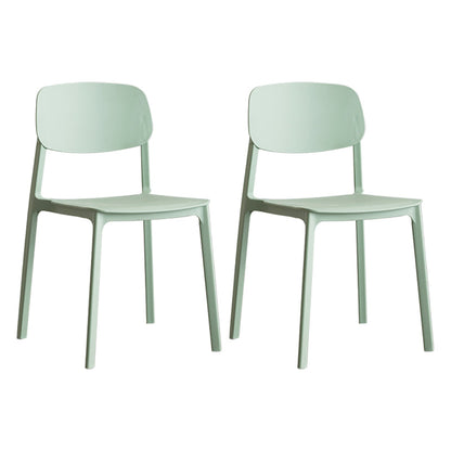 Plastic Contemporary RestaurantSide Chair Colorful Stacking Dining Chair Pea Green Design 1 2 Piece Set Clearhalo ' kitchen&dining_furn' 'Dining Chairs' 'Dining Tables & Seating' 'dining_chair' 'furn' 'furn_dining_chair' 'Furniture' 'furniture_dining_chair' 'Kitchen & Dining Furniture' 'kitchen' 3542016