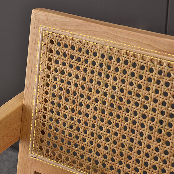 Contemporary Style Rubberwood Chair Open Back Arm Kitchen Dining Chairs Clearhalo ' kitchen&dining_furn' 'Dining Chairs' 'Dining Tables & Seating' 'dining_chair' 'furn' 'furn_dining_chair' 'Furniture' 'furniture_dining_chair' 'Kitchen & Dining Furniture' 'kitchen' 3542070