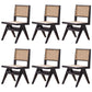 Solid Rubberwood Kitchen Dining Room Chairs Open Back Side Chairs Sets Black 6 Piece Set Clearhalo ' kitchen&dining_furn' 'Dining Chairs' 'Dining Tables & Seating' 'dining_chair' 'furn' 'furn_dining_chair' 'Furniture' 'furniture_dining_chair' 'Kitchen & Dining Furniture' 'kitchen' 3542084