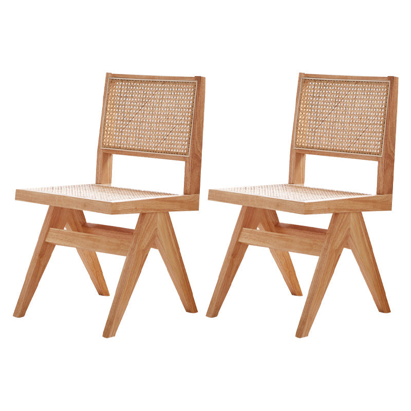 Solid Rubberwood Kitchen Dining Room Chairs Open Back Side Chairs Sets Wood 2 Piece Set Clearhalo ' kitchen&dining_furn' 'Dining Chairs' 'Dining Tables & Seating' 'dining_chair' 'furn' 'furn_dining_chair' 'Furniture' 'furniture_dining_chair' 'Kitchen & Dining Furniture' 'kitchen' 3542086