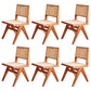 Solid Rubberwood Kitchen Dining Room Chairs Open Back Side Chairs Sets Red Brown 6 Piece Set Clearhalo ' kitchen&dining_furn' 'Dining Chairs' 'Dining Tables & Seating' 'dining_chair' 'furn' 'furn_dining_chair' 'Furniture' 'furniture_dining_chair' 'Kitchen & Dining Furniture' 'kitchen' 3542097