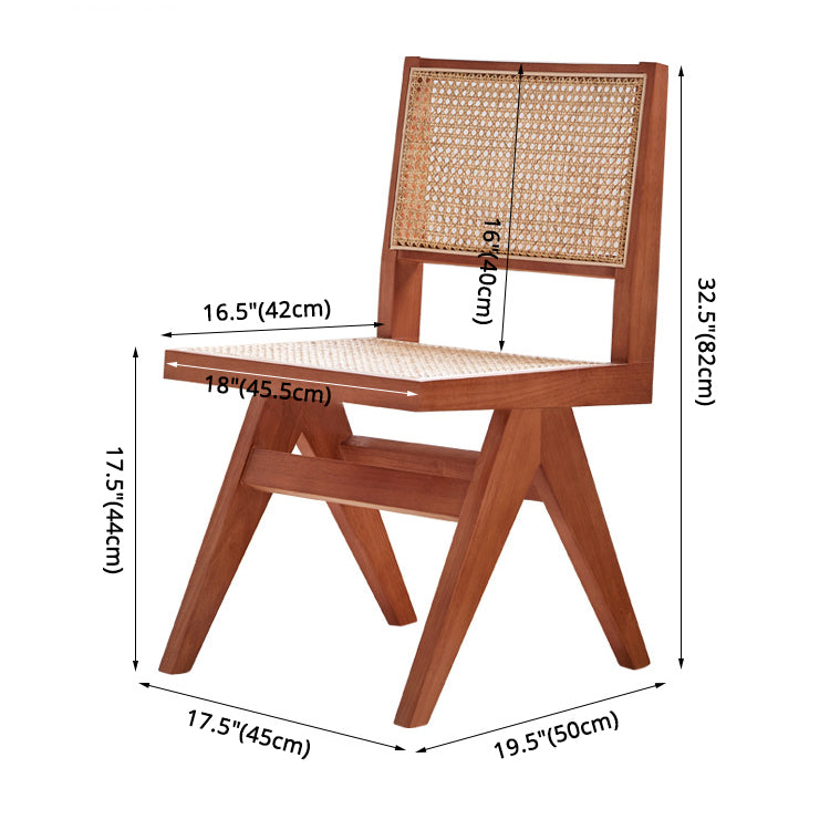 Solid Rubberwood Kitchen Dining Room Chairs Open Back Side Chairs Sets Clearhalo ' kitchen&dining_furn' 'Dining Chairs' 'Dining Tables & Seating' 'dining_chair' 'furn' 'furn_dining_chair' 'Furniture' 'furniture_dining_chair' 'Kitchen & Dining Furniture' 'kitchen' 3542098