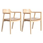 Modern Dining Arm Chair 22'' Wide Open Back Chair with 4 Wood Legs for Home Use Wood Wood 2 Piece Set Clearhalo ' kitchen&dining_furn' 'Dining Chairs' 'Dining Tables & Seating' 'dining_chair' 'furn' 'furn_dining_chair' 'Furniture' 'furniture_dining_chair' 'Kitchen & Dining Furniture' 'kitchen' 3542136