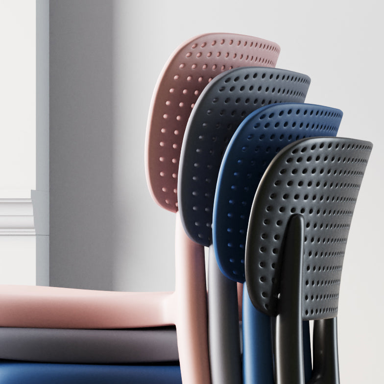 Contemporary Style Plastic Dining Chair Wishbone Back Chair for Kitchen Clearhalo ' kitchen&dining_furn' 'Dining Chairs' 'Dining Tables & Seating' 'dining_chair' 'furn' 'furn_dining_chair' 'Furniture' 'furniture_dining_chair' 'Kitchen & Dining Furniture' 'kitchen' 3542199