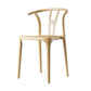Contemporary Style Plastic Dining Chair Wishbone Back Chair for Kitchen Yellow 1 Piece Clearhalo ' kitchen&dining_furn' 'Dining Chairs' 'Dining Tables & Seating' 'dining_chair' 'furn' 'furn_dining_chair' 'Furniture' 'furniture_dining_chair' 'Kitchen & Dining Furniture' 'kitchen' 3542206