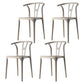 Contemporary Style Plastic Dining Chair Wishbone Back Chair for Kitchen Camel 4 Piece Set Clearhalo ' kitchen&dining_furn' 'Dining Chairs' 'Dining Tables & Seating' 'dining_chair' 'furn' 'furn_dining_chair' 'Furniture' 'furniture_dining_chair' 'Kitchen & Dining Furniture' 'kitchen' 3542217