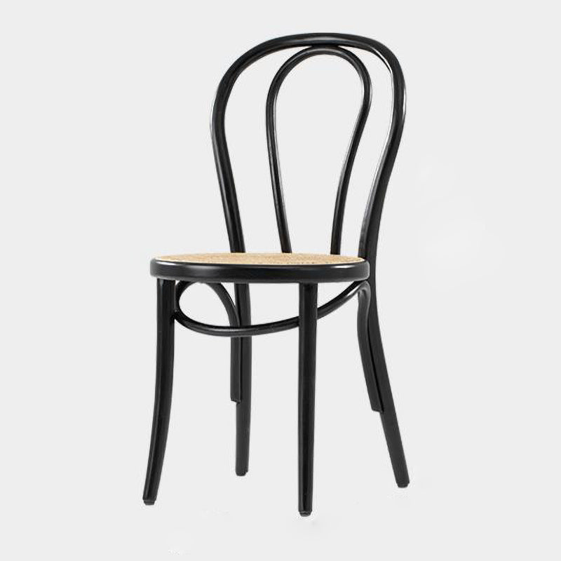 Country Style Solid Wood Chair Windsor Back Side Kitchen Dining Room Chairs Black Wicker & Rattan 1 Piece Clearhalo ' kitchen&dining_furn' 'Dining Chairs' 'Dining Tables & Seating' 'dining_chair' 'furn' 'furn_dining_chair' 'Furniture' 'furniture_dining_chair' 'Kitchen & Dining Furniture' 'kitchen' 3542236