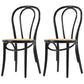 Country Style Solid Wood Chair Windsor Back Side Kitchen Dining Room Chairs Black Wicker & Rattan 2 Piece Set Clearhalo ' kitchen&dining_furn' 'Dining Chairs' 'Dining Tables & Seating' 'dining_chair' 'furn' 'furn_dining_chair' 'Furniture' 'furniture_dining_chair' 'Kitchen & Dining Furniture' 'kitchen' 3542238