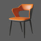 Industrial Style Faux Leather Side Chair with 4 Metal Legs Open Back Dining Side Chair Clearhalo ' kitchen&dining_furn' 'Dining Chairs' 'Dining Tables & Seating' 'dining_chair' 'furn' 'furn_dining_chair' 'Furniture' 'furniture_dining_chair' 'Kitchen & Dining Furniture' 'kitchen' 3542255