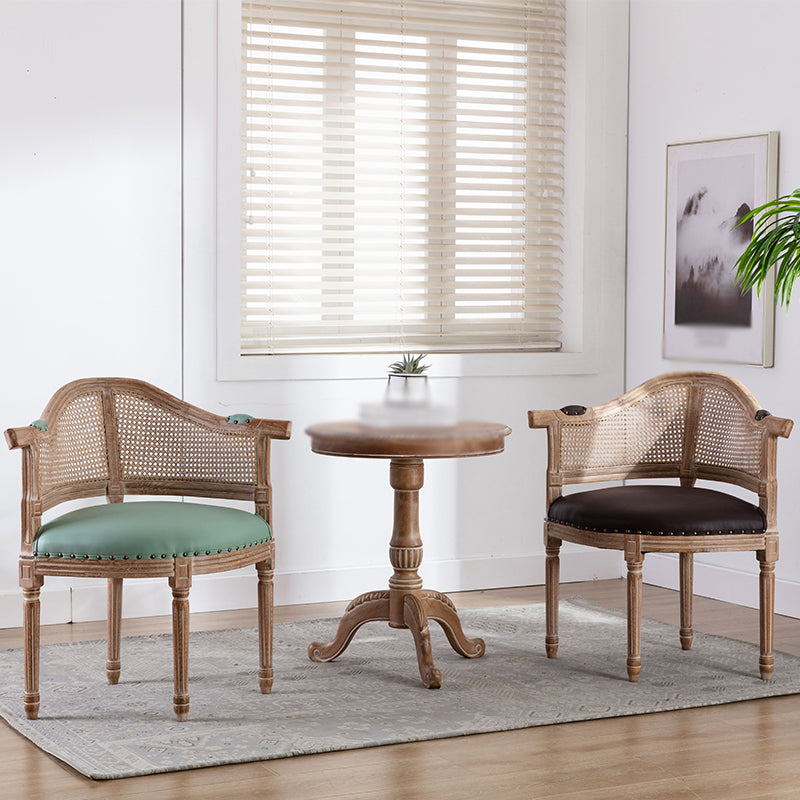 Country Style Dining Arm Chair Open Back Chair with 4 Wood Legs for Home Use Clearhalo ' kitchen&dining_furn' 'Dining Chairs' 'Dining Tables & Seating' 'dining_chair' 'furn' 'furn_dining_chair' 'Furniture' 'furniture_dining_chair' 'Kitchen & Dining Furniture' 'kitchen' 3542266