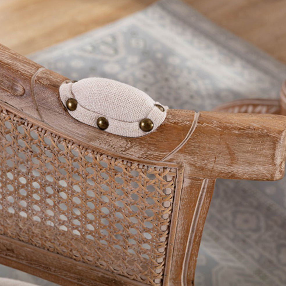 Country Style Dining Arm Chair Open Back Chair with 4 Wood Legs for Home Use Clearhalo ' kitchen&dining_furn' 'Dining Chairs' 'Dining Tables & Seating' 'dining_chair' 'furn' 'furn_dining_chair' 'Furniture' 'furniture_dining_chair' 'Kitchen & Dining Furniture' 'kitchen' 3542279