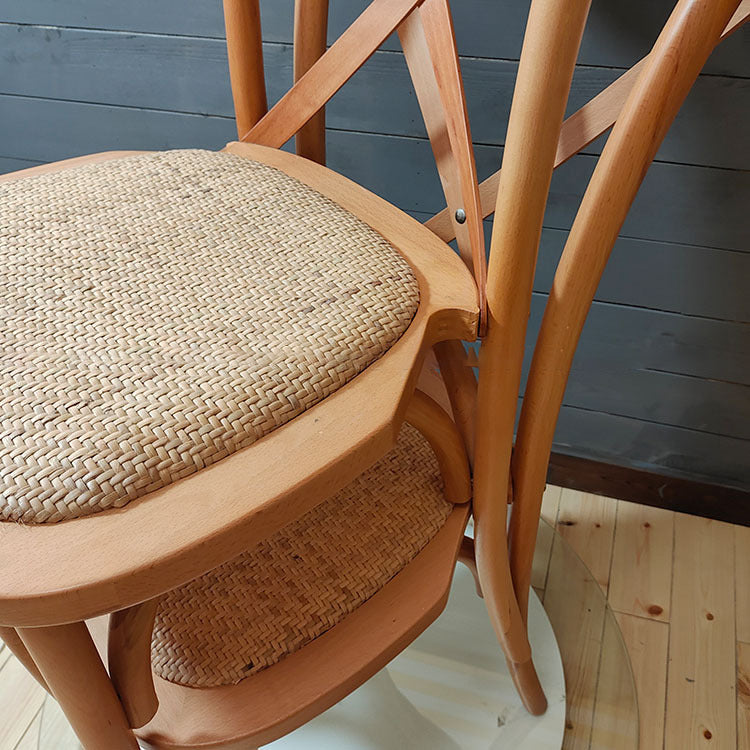 Wooden Contemporary Indoor Dining Side Chair Stackable Cross Back Chair Clearhalo ' kitchen&dining_furn' 'Dining Chairs' 'Dining Tables & Seating' 'dining_chair' 'furn' 'furn_dining_chair' 'Furniture' 'furniture_dining_chair' 'Kitchen & Dining Furniture' 'kitchen' 3542300