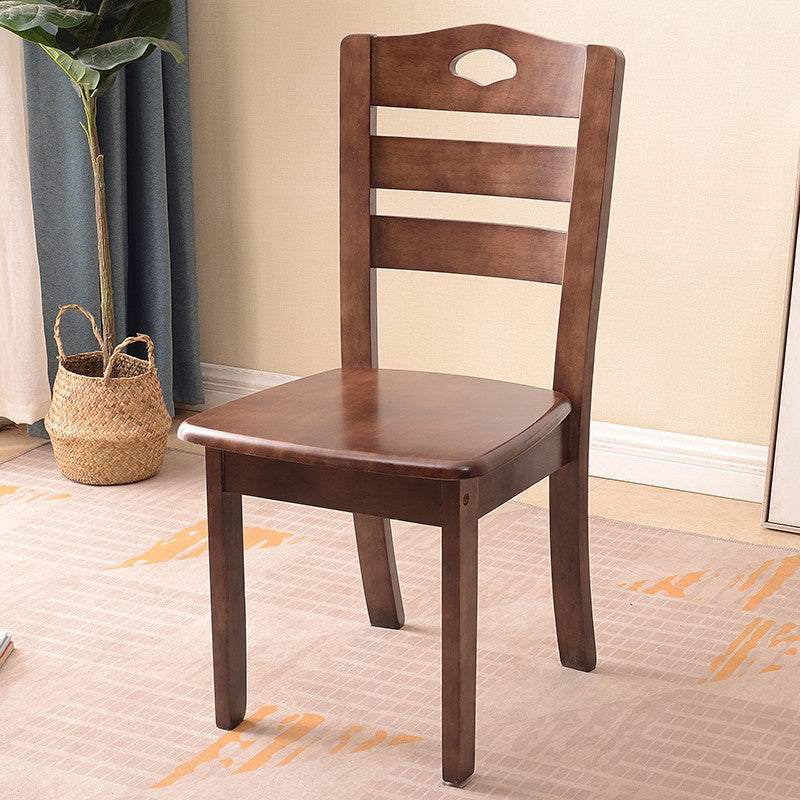 Wooden Traditional Indoor Dining Side Chair Ladder Back Dining Side Chair Clearhalo ' kitchen&dining_furn' 'Dining Chairs' 'Dining Tables & Seating' 'dining_chair' 'furn' 'furn_dining_chair' 'Furniture' 'furniture_dining_chair' 'Kitchen & Dining Furniture' 'kitchen' 3542353
