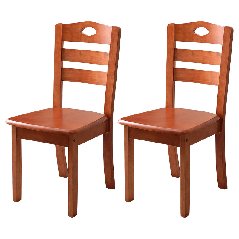 Wooden Traditional Indoor Dining Side Chair Ladder Back Dining Side Chair Red 2 Piece Set Clearhalo ' kitchen&dining_furn' 'Dining Chairs' 'Dining Tables & Seating' 'dining_chair' 'furn' 'furn_dining_chair' 'Furniture' 'furniture_dining_chair' 'Kitchen & Dining Furniture' 'kitchen' 3542354
