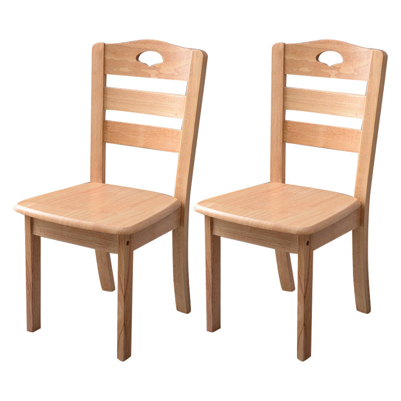 Wooden Traditional Indoor Dining Side Chair Ladder Back Dining Side Chair Natural 2 Piece Set Clearhalo ' kitchen&dining_furn' 'Dining Chairs' 'Dining Tables & Seating' 'dining_chair' 'furn' 'furn_dining_chair' 'Furniture' 'furniture_dining_chair' 'Kitchen & Dining Furniture' 'kitchen' 3542359