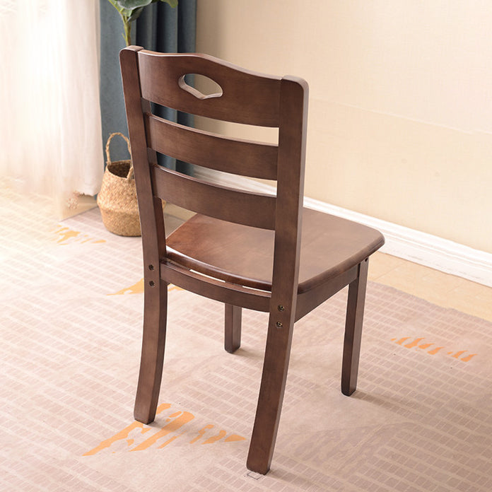 Wooden Traditional Indoor Dining Side Chair Ladder Back Dining Side Chair Clearhalo ' kitchen&dining_furn' 'Dining Chairs' 'Dining Tables & Seating' 'dining_chair' 'furn' 'furn_dining_chair' 'Furniture' 'furniture_dining_chair' 'Kitchen & Dining Furniture' 'kitchen' 3542360