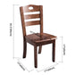 Wooden Traditional Indoor Dining Side Chair Ladder Back Dining Side Chair Clearhalo ' kitchen&dining_furn' 'Dining Chairs' 'Dining Tables & Seating' 'dining_chair' 'furn' 'furn_dining_chair' 'Furniture' 'furniture_dining_chair' 'Kitchen & Dining Furniture' 'kitchen' 3542364