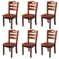 Wooden Traditional Indoor Dining Side Chair Ladder Back Dining Side Chair Walnut 6 Piece Set Clearhalo ' kitchen&dining_furn' 'Dining Chairs' 'Dining Tables & Seating' 'dining_chair' 'furn' 'furn_dining_chair' 'Furniture' 'furniture_dining_chair' 'Kitchen & Dining Furniture' 'kitchen' 3542367