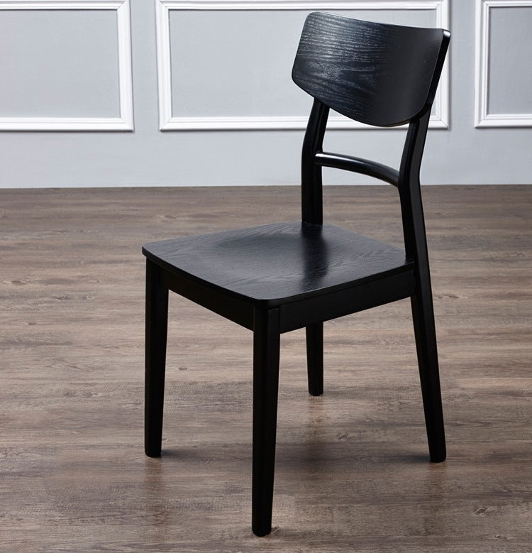 Traditional Indoor Dining Side Chair Wood Finish Ladder Back Stacking Dining Chair Clearhalo ' kitchen&dining_furn' 'Dining Chairs' 'Dining Tables & Seating' 'dining_chair' 'furn' 'furn_dining_chair' 'Furniture' 'furniture_dining_chair' 'Kitchen & Dining Furniture' 'kitchen' 3542368