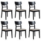 Traditional Indoor Dining Side Chair Wood Finish Ladder Back Stacking Dining Chair Black Gray 6 Piece Set Clearhalo ' kitchen&dining_furn' 'Dining Chairs' 'Dining Tables & Seating' 'dining_chair' 'furn' 'furn_dining_chair' 'Furniture' 'furniture_dining_chair' 'Kitchen & Dining Furniture' 'kitchen' 3542373