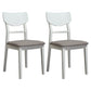 Traditional Indoor Dining Side Chair Wood Finish Ladder Back Stacking Dining Chair White Gray 2 Piece Set Clearhalo ' kitchen&dining_furn' 'Dining Chairs' 'Dining Tables & Seating' 'dining_chair' 'furn' 'furn_dining_chair' 'Furniture' 'furniture_dining_chair' 'Kitchen & Dining Furniture' 'kitchen' 3542375