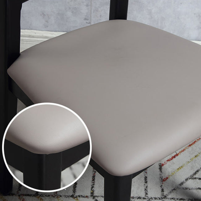 Traditional Indoor Dining Side Chair Wood Finish Ladder Back Stacking Dining Chair Clearhalo ' kitchen&dining_furn' 'Dining Chairs' 'Dining Tables & Seating' 'dining_chair' 'furn' 'furn_dining_chair' 'Furniture' 'furniture_dining_chair' 'Kitchen & Dining Furniture' 'kitchen' 3542383