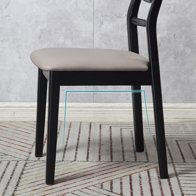 Traditional Indoor Dining Side Chair Wood Finish Ladder Back Stacking Dining Chair Clearhalo ' kitchen&dining_furn' 'Dining Chairs' 'Dining Tables & Seating' 'dining_chair' 'furn' 'furn_dining_chair' 'Furniture' 'furniture_dining_chair' 'Kitchen & Dining Furniture' 'kitchen' 3542385