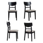 Traditional Indoor Dining Side Chair Wood Finish Ladder Back Stacking Dining Chair Clearhalo ' kitchen&dining_furn' 'Dining Chairs' 'Dining Tables & Seating' 'dining_chair' 'furn' 'furn_dining_chair' 'Furniture' 'furniture_dining_chair' 'Kitchen & Dining Furniture' 'kitchen' 3542389