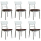 Traditional Indoor Dining Side Chair Wood Finish Ladder Back Stacking Dining Chair White Brown 6 Piece Set Clearhalo ' kitchen&dining_furn' 'Dining Chairs' 'Dining Tables & Seating' 'dining_chair' 'furn' 'furn_dining_chair' 'Furniture' 'furniture_dining_chair' 'Kitchen & Dining Furniture' 'kitchen' 3542390