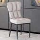 Metal Modern Dining Side Chair with Color Cushion Parsons Chairs for Home Grey 1 Piece Black Clearhalo ' kitchen&dining_furn' 'Dining Chairs' 'Dining Tables & Seating' 'dining_chair' 'furn' 'furn_dining_chair' 'Furniture' 'furniture_dining_chair' 'Kitchen & Dining Furniture' 'kitchen' 3542401