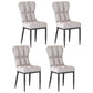 Metal Modern Dining Side Chair with Color Cushion Parsons Chairs for Home Grey 4 Piece Set Black Clearhalo ' kitchen&dining_furn' 'Dining Chairs' 'Dining Tables & Seating' 'dining_chair' 'furn' 'furn_dining_chair' 'Furniture' 'furniture_dining_chair' 'Kitchen & Dining Furniture' 'kitchen' 3542405