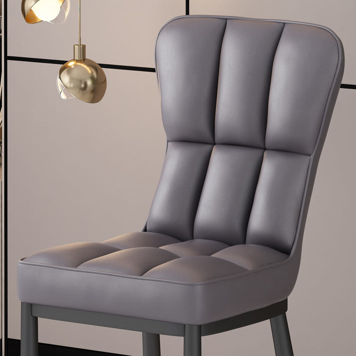 Metal Modern Dining Side Chair with Color Cushion Parsons Chairs for Home Clearhalo ' kitchen&dining_furn' 'Dining Chairs' 'Dining Tables & Seating' 'dining_chair' 'furn' 'furn_dining_chair' 'Furniture' 'furniture_dining_chair' 'Kitchen & Dining Furniture' 'kitchen' 3542410