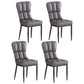 Metal Modern Dining Side Chair with Color Cushion Parsons Chairs for Home Dark Gray 4 Piece Set Black Clearhalo ' kitchen&dining_furn' 'Dining Chairs' 'Dining Tables & Seating' 'dining_chair' 'furn' 'furn_dining_chair' 'Furniture' 'furniture_dining_chair' 'Kitchen & Dining Furniture' 'kitchen' 3542411
