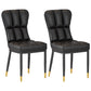 Metal Modern Dining Side Chair with Color Cushion Parsons Chairs for Home Black 2 Piece Set Brass Gold Clearhalo ' kitchen&dining_furn' 'Dining Chairs' 'Dining Tables & Seating' 'dining_chair' 'furn' 'furn_dining_chair' 'Furniture' 'furniture_dining_chair' 'Kitchen & Dining Furniture' 'kitchen' 3542423