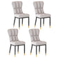 Metal Modern Dining Side Chair with Color Cushion Parsons Chairs for Home Grey 4 Piece Set Brass Gold Clearhalo ' kitchen&dining_furn' 'Dining Chairs' 'Dining Tables & Seating' 'dining_chair' 'furn' 'furn_dining_chair' 'Furniture' 'furniture_dining_chair' 'Kitchen & Dining Furniture' 'kitchen' 3542427